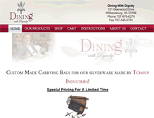 Tablet Screenshot of diningwithdignity.com